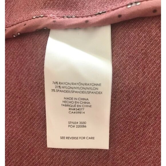 CABI Applaud Jacket Size 8 Rose Pink Quartz Pockets Multi Button Cuffs - Picture 8 of 9